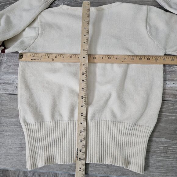 TAYLOR SWIFT Varsity Letterman Sweater RED ALBUM Womens Size Medium Semi Crop - Picture 11 of 16